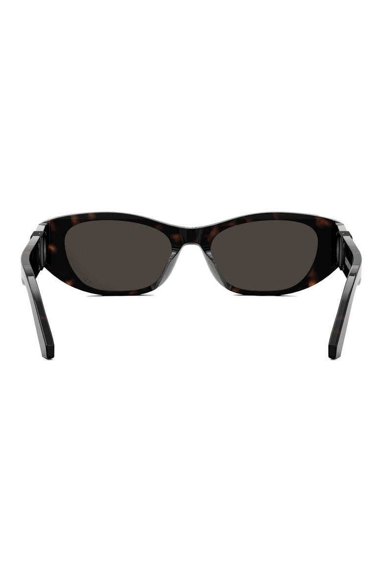 30Montaigne S9U 54mm Square Sunglasses, Alternate, color, DARK HAVANA / SMOKE MIRROR