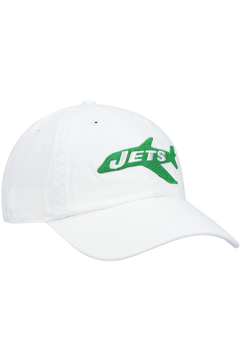 Men's '47 White New York Jets Clean Up Legacy Adjustable Hat, Alternate, color, White