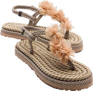 Prologue Shoes SANTRA Lace-Up Thong Sandals