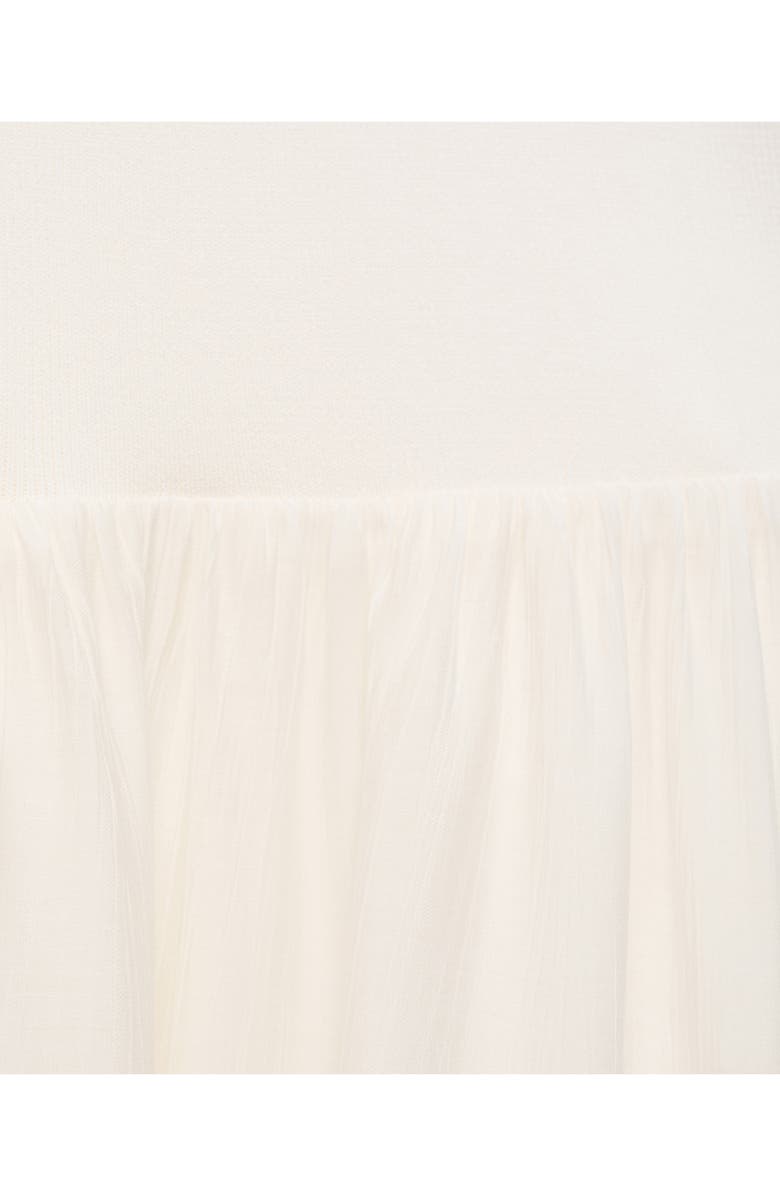 MANGO Asymmetric A-Line Dress, Alternate, color, Ecru