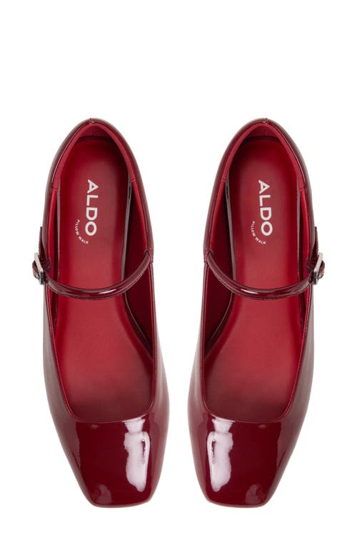 Aldo Kristyn Mary Jane Flat In Red