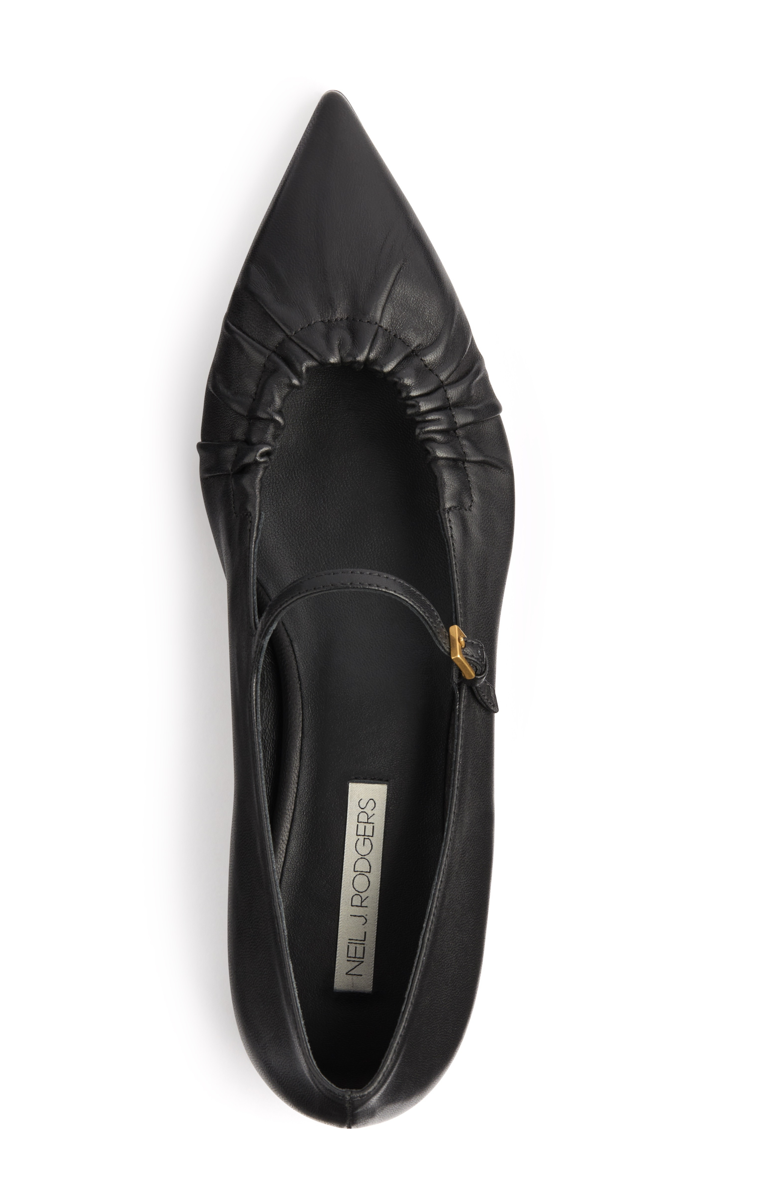 Neil J. Rodgers Ruche Mary Jane, Alternate, color, Black
