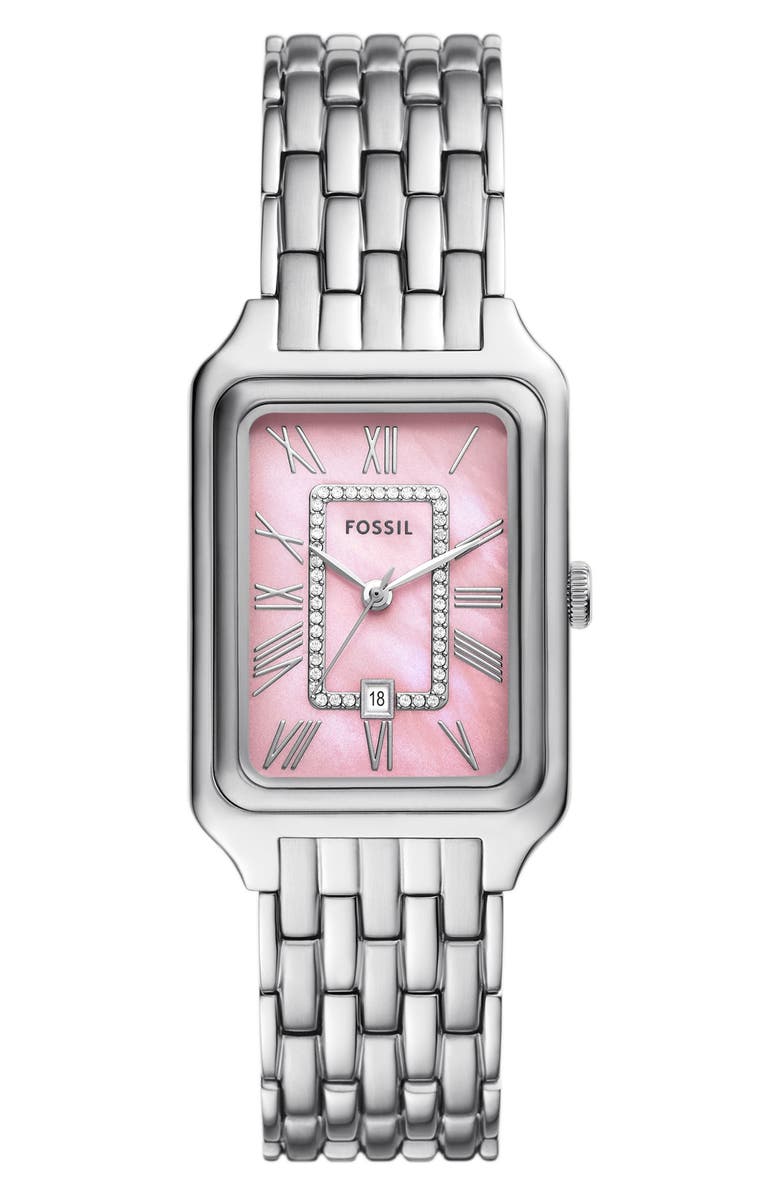 Fossil Raquel Bracelet Watch, 26mm x 40mm, Main, color,