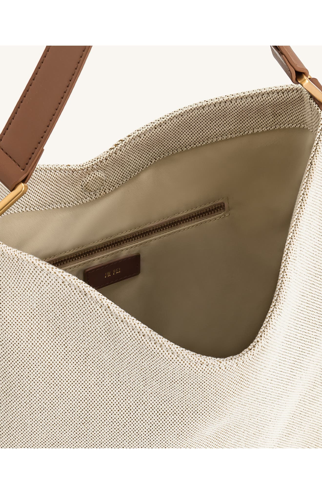 JW PEI Aria Canvas Shoulder Bag, Alternate, color, Brown/ Canvas