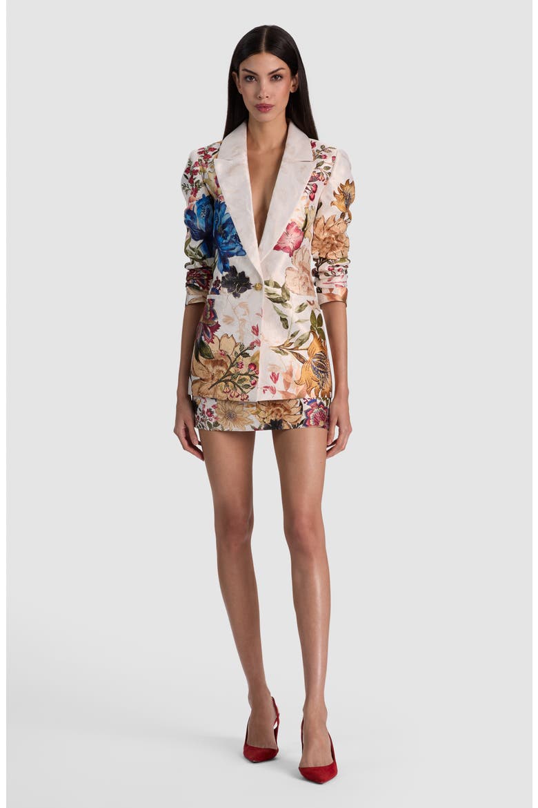 Denny Slim Notch Collar Boyfriend Blazer, Alternate, color, FALLEN PETALS LG