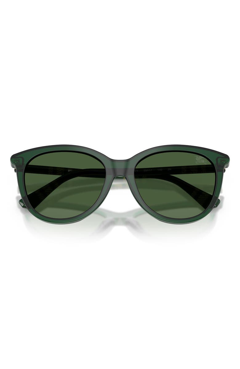 Burberry 55mm Phantos Sunglasses, Alternate, color, Green