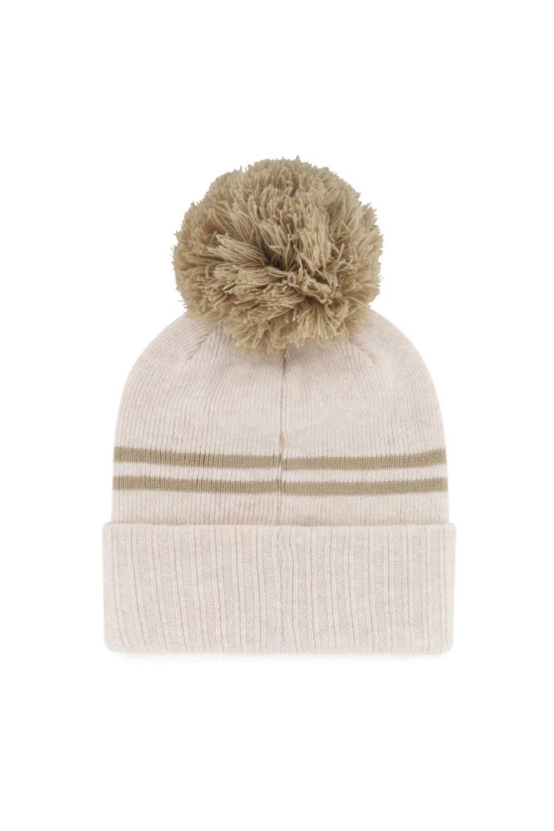 Women's '47  Natural Florida Gators Core & Inline Latte Cuffed Knit Hat with Pom, Alternate, color, Natural