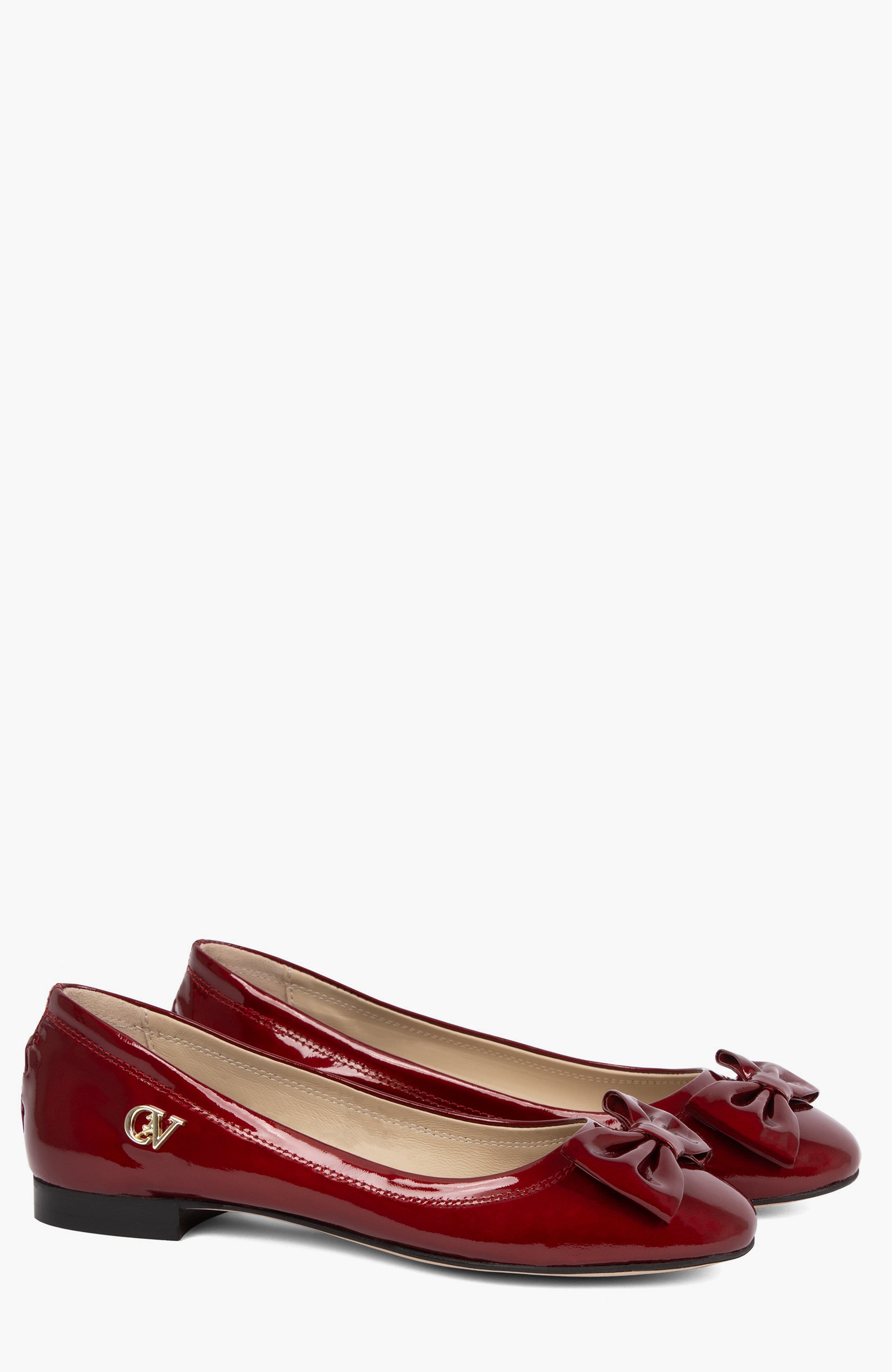 Midnight Rouge Patent Leather Flats, Alternate, color, Red