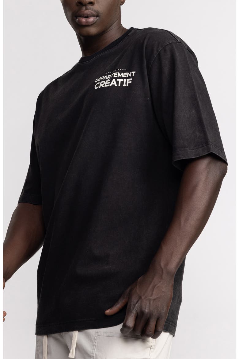 Departement Creatif Oversize T-Shirt, Alternate, color, Black