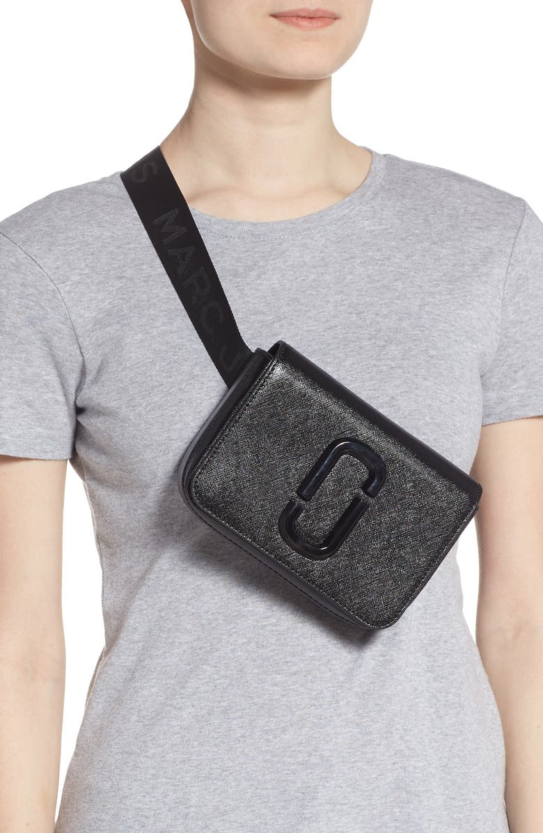 The Marc Jacobs MARC JACOBS Hip Shot Leather Belt Bag, Alternate, color,