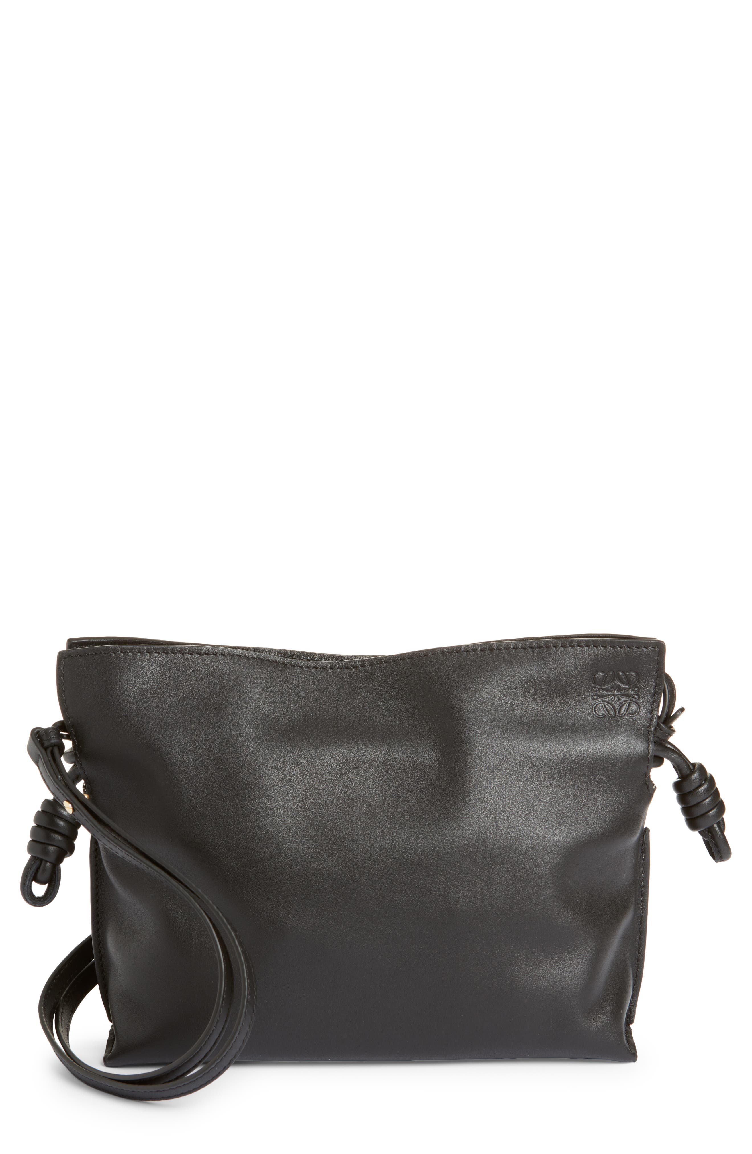 Loewe Mini Flamenco Leather Clutch, Main, color, 