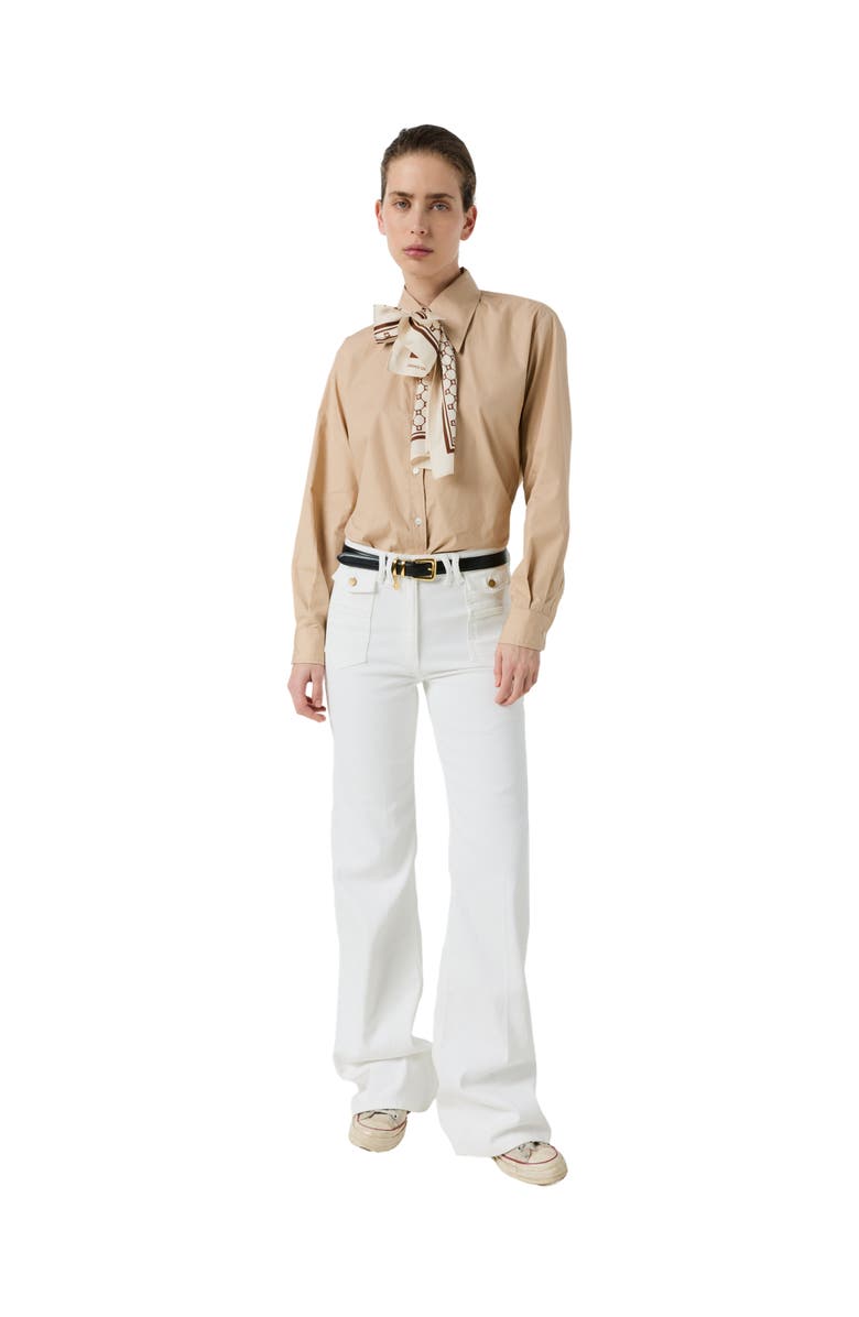GERARD DAREL High Rise Sculpting Flare Jeans, Alternate, color, Optical White