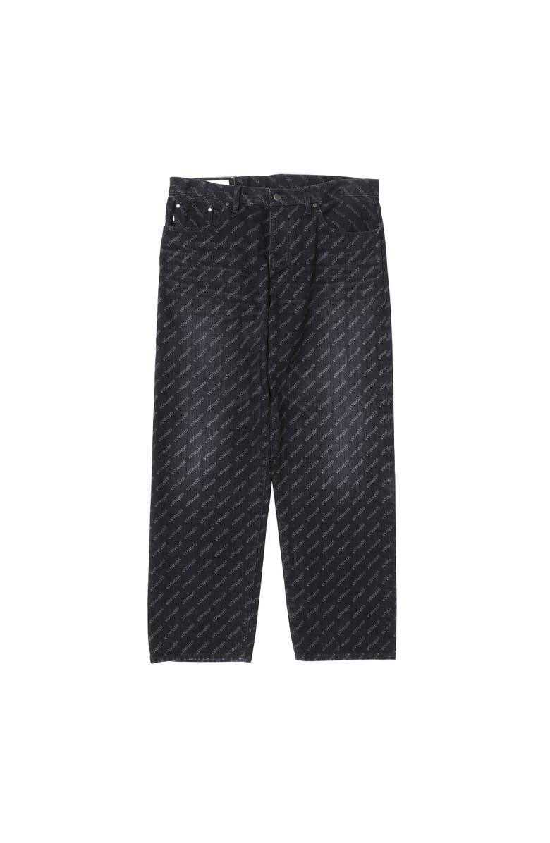 vowels Baggy Denim, Main, color, Black Laser