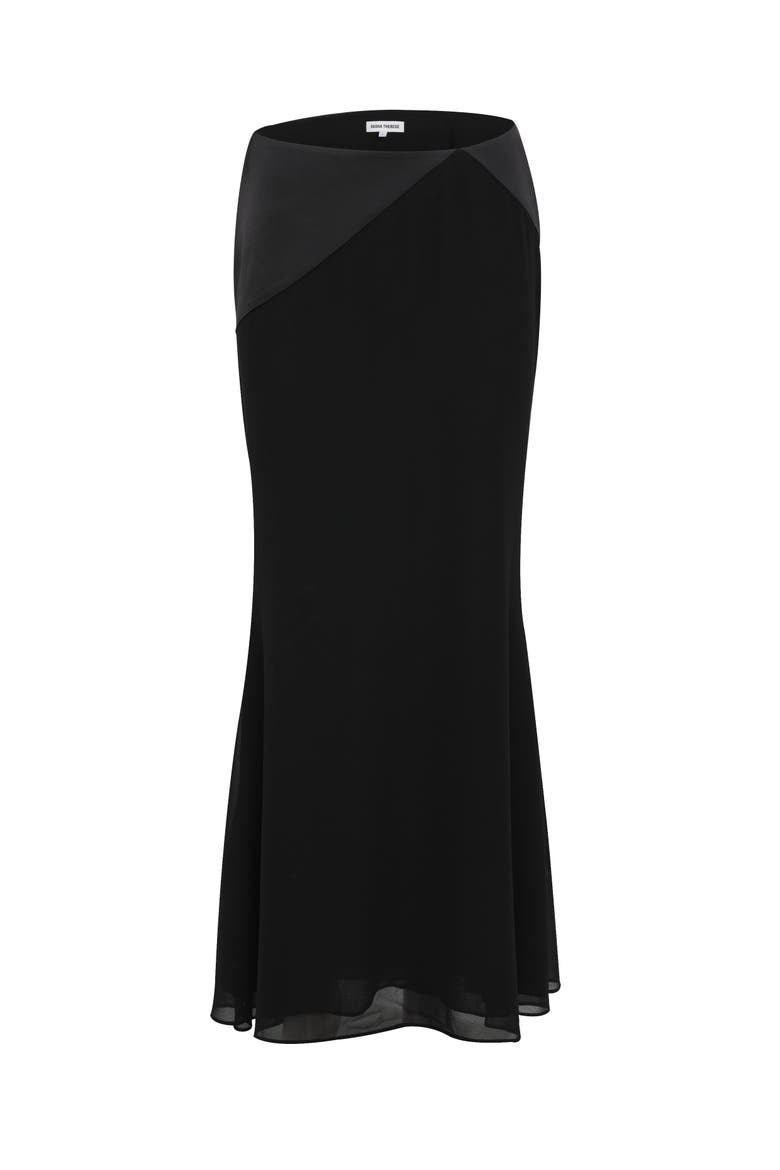 Florie Maxi Skirt, Alternate, color, Black