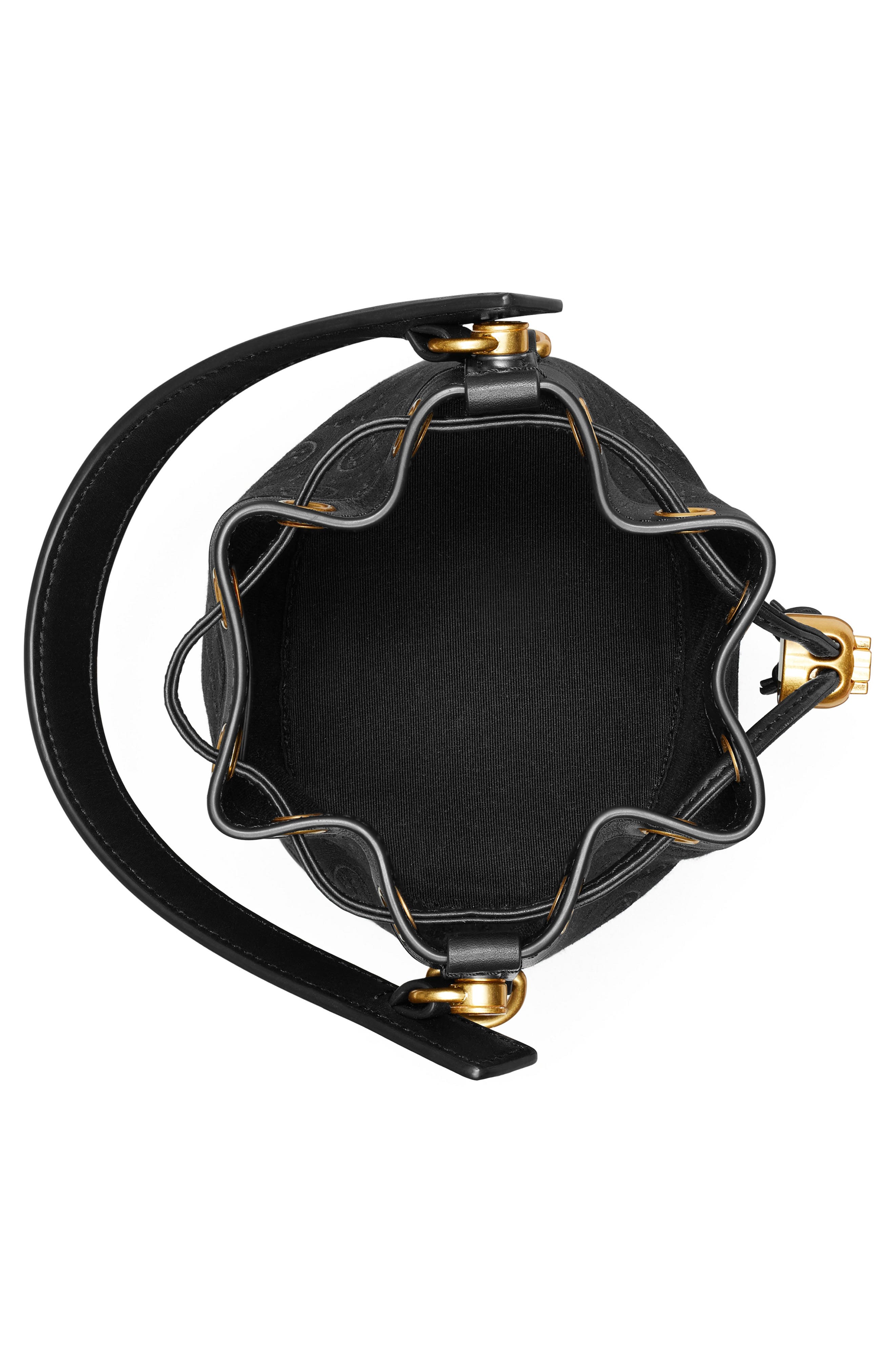 Tory Burch Mini T-Monogram Bucket Bag, Alternate, color, 