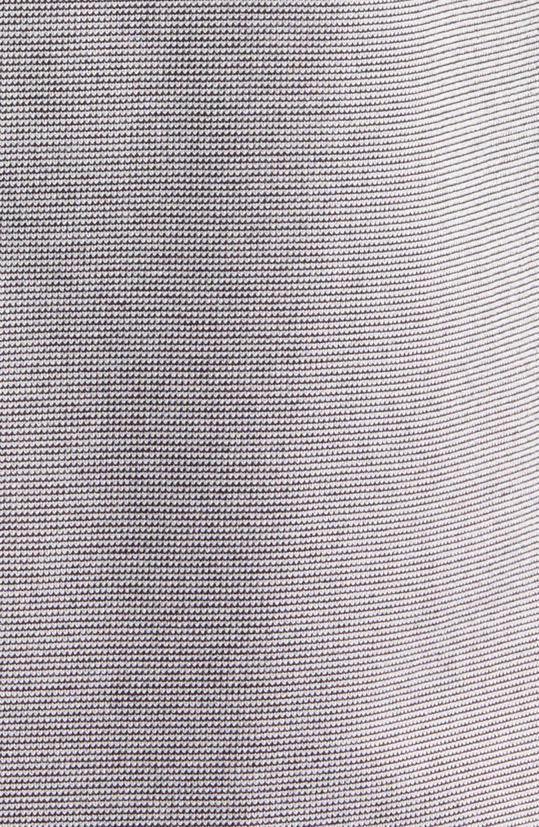 Stone Rose Solid Technical Piqué Knit Short Sleeve Button-Up Shirt, Alternate, color, Black