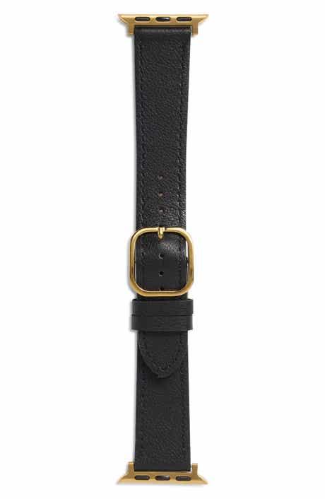 NORDSTROM RACK Leather Apple Watch® Watchband