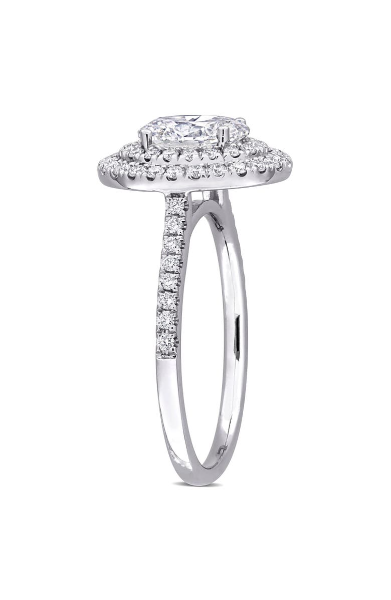 Julianna B. Lab-Grown Diamond Oval Double Halo Ring 14k, Alternate, color, White Gold