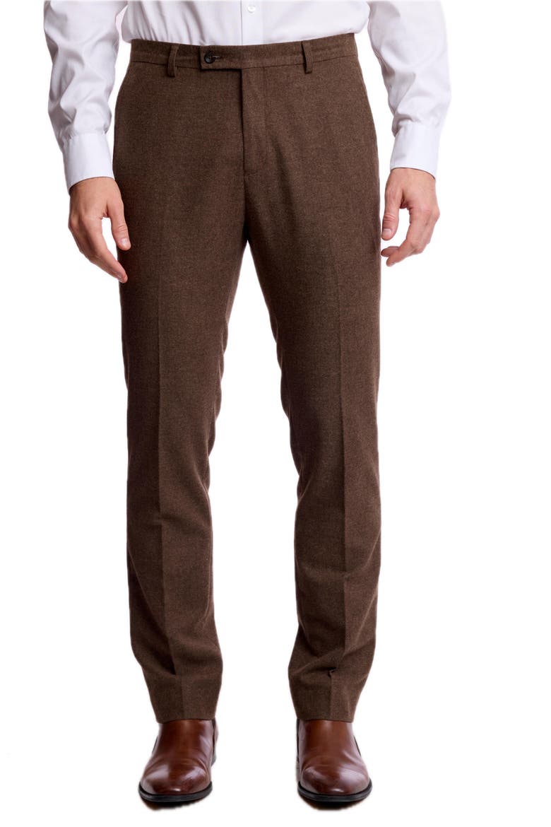 Downing Slim Fit Suit Separates Pants, Main, color, BROWN TWEED