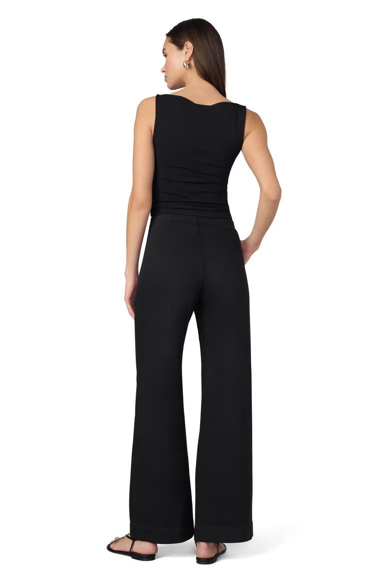 The Clean Wide Leg Trouser, Alternate, color, BLACK