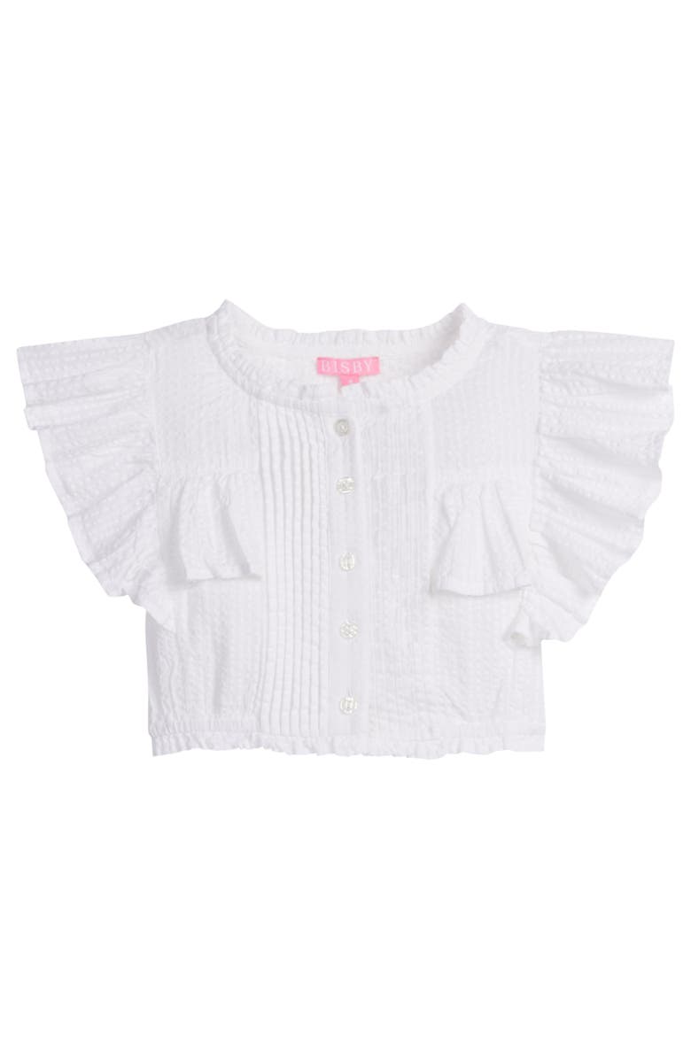 BISBY Kids' Annie Top, Main, color, White Seersucker
