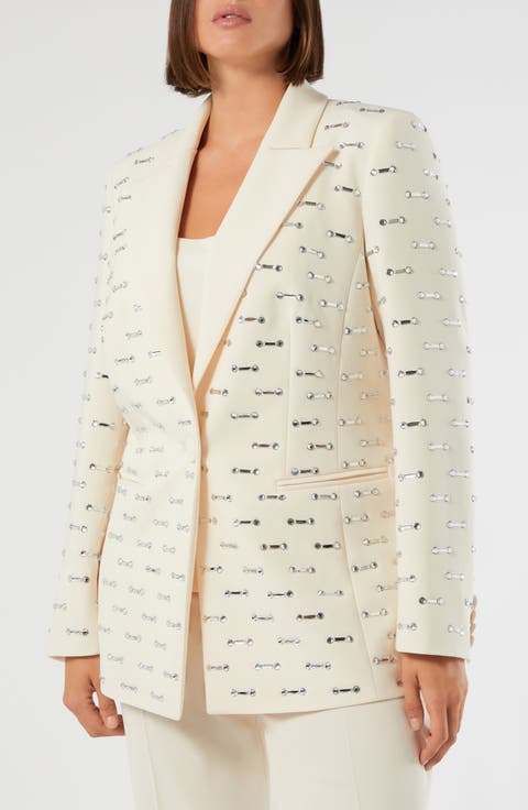 Mescmalto Rhinestone Detail Jacket