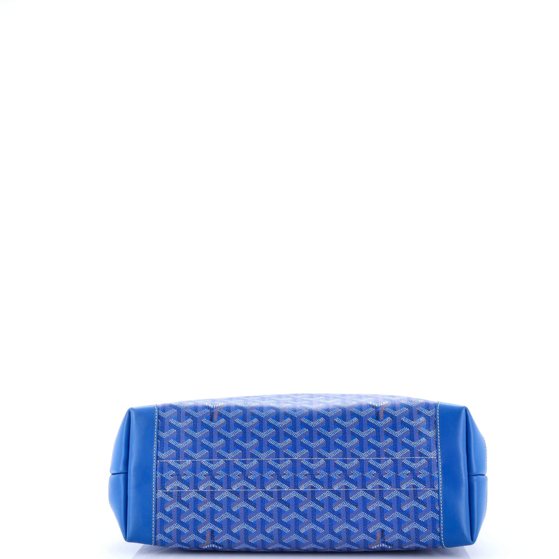 Pre-Owned Goyard Bellechasse Bag Coated Canvas PM, Alternate, color, Blue