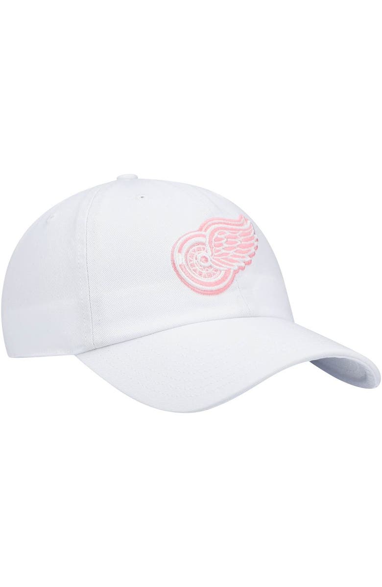 '47 Men's '47 White Detroit Red Wings Team Clean Up Adjustable Hat, Alternate, color,
