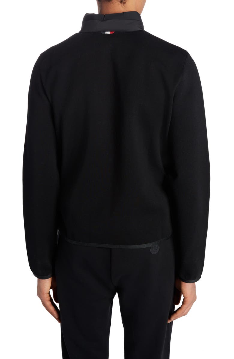 Moncler Nylon Front Tricot Jacket, Alternate, color, 