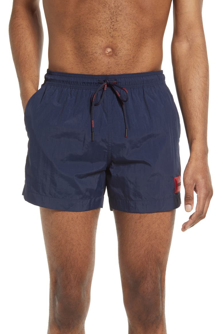 Men's Dominica Swim Trunks, Main, color, DK BU
