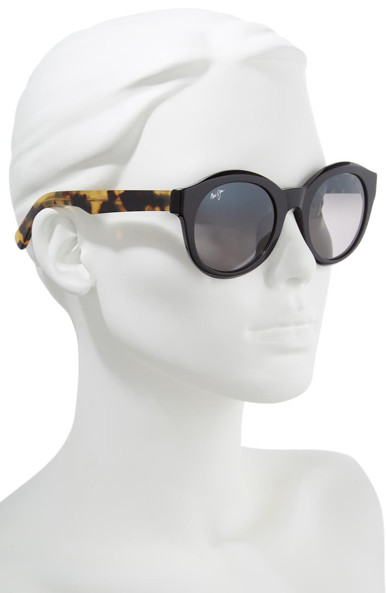 Maui Jim Jasmine 51mm Polarized Round Sunglasses, Alternate, color, 