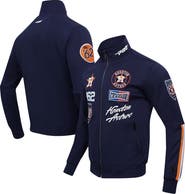 PRO STANDARD Men's Pro Standard Navy Houston Astros Fast Lane Full-Zip Track Jacket