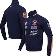 PRO STANDARD Men's Pro Standard Navy Houston Astros Fast Lane Full-Zip Track Jacket