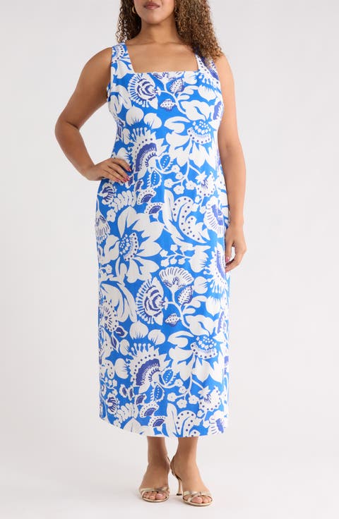 Ronan Floral Troy Maxi Dress (Plus)