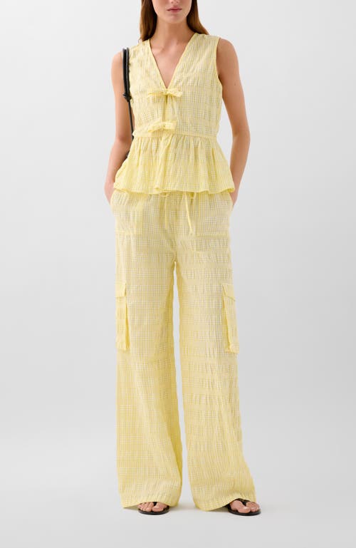 Scalpers Cop Check Top In Yellow