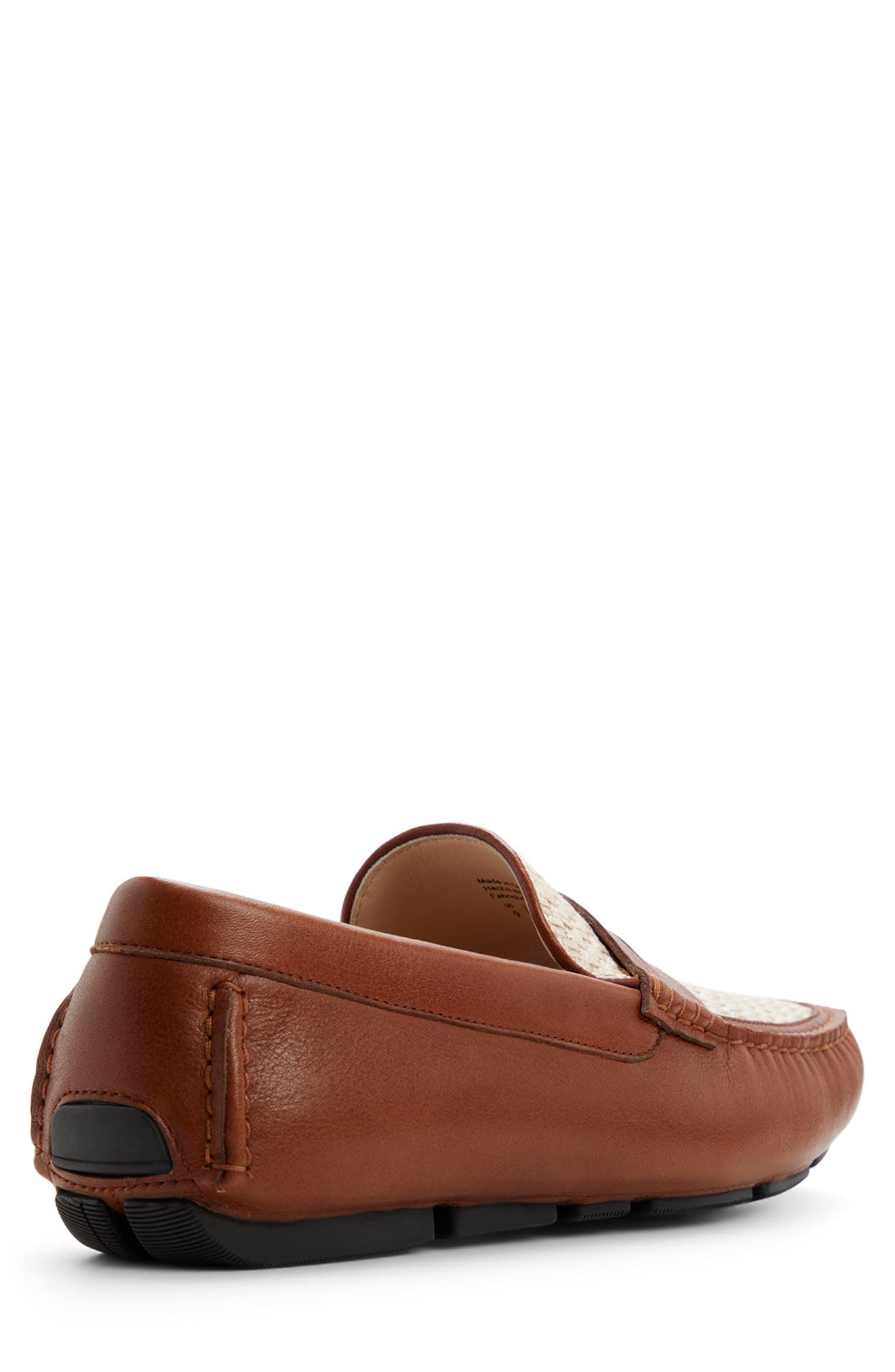 Brooks Brothers Jefferson Mixed Media Driving Loafer, Alternate, color, Medium Brown