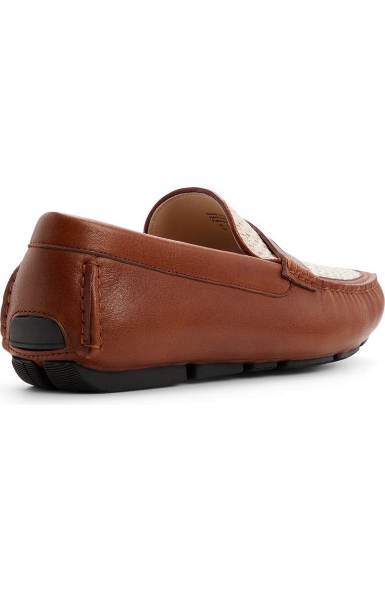 Brooks Brothers Jefferson Mixed Media Driving Loafer, Alternate, color, Medium Brown