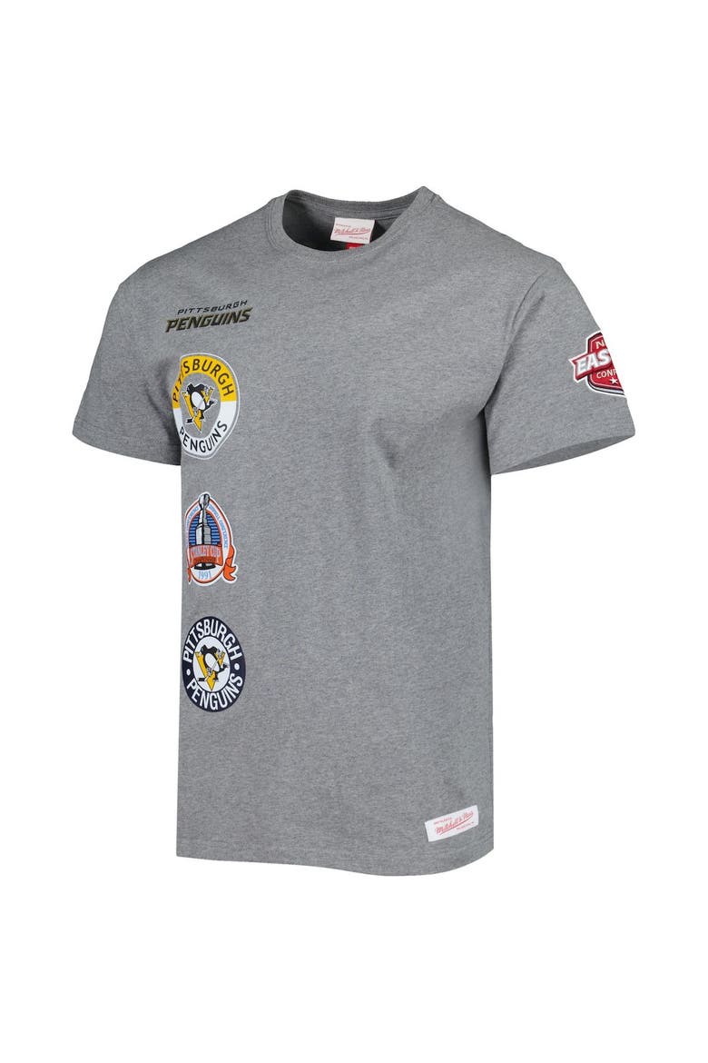 Men's Mitchell & Ness Heather Gray Pittsburgh Penguins City Collection T-Shirt, Alternate, color, Heather Gray
