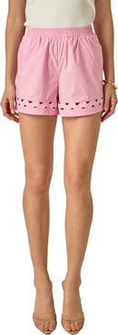 English Factory Rickrack Trim Cotton Shorts
