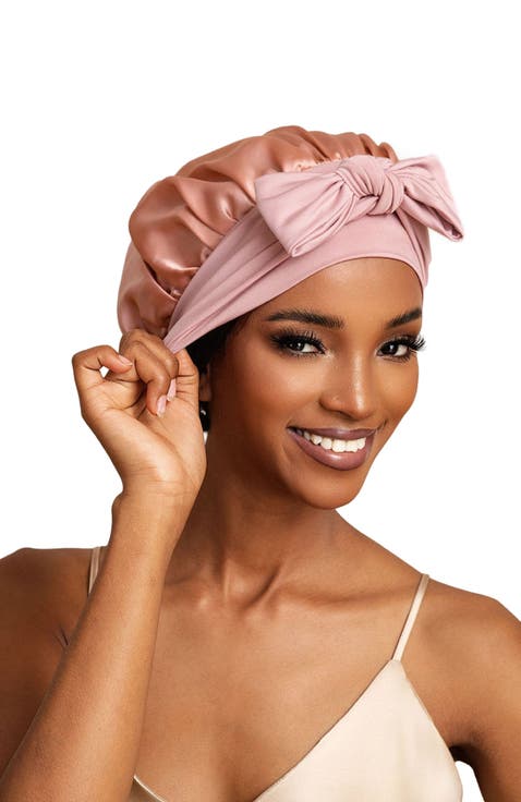 Pure Silk Bowknot Tie Bonnet