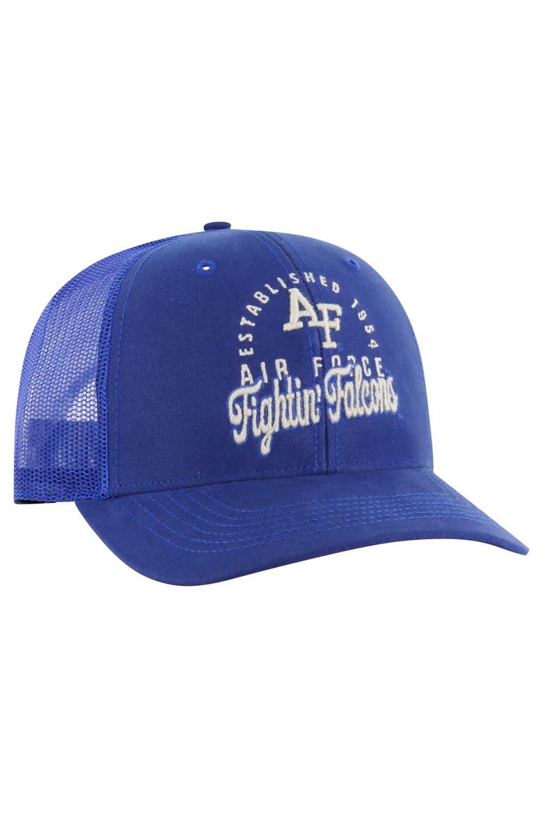 Men's '47 Royal Air Force Falcons Pitstop Trucker Adjustable Hat, Alternate, color, Royal