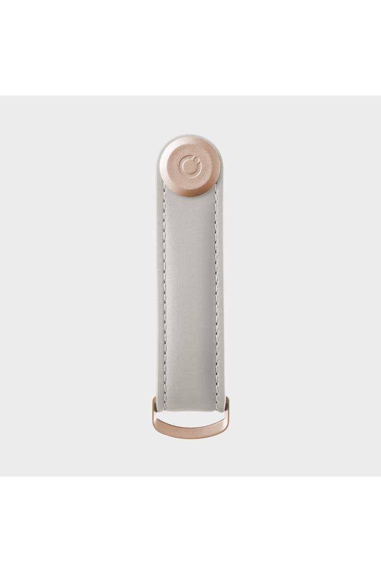 Leather Key Organiser, Alternate, color, Stone