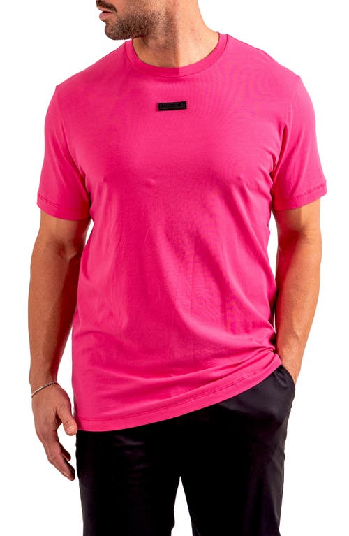 Maceoo Lion Zeus Embellished T-shirt In Pink