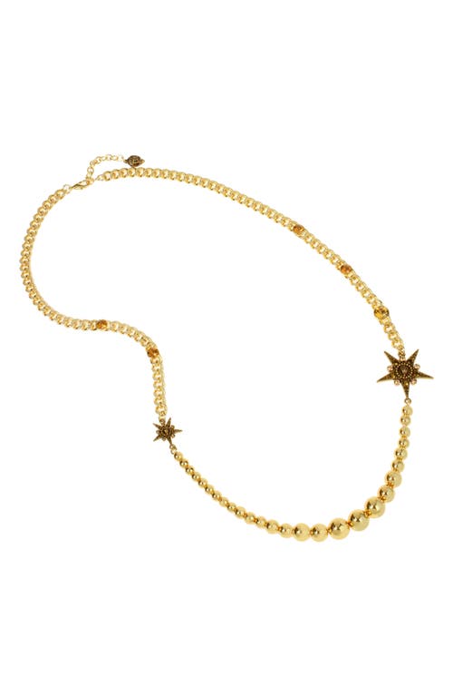 KURT GEIGER KURT GEIGER LONDON EAGLE STAR BALL BEAD STATION NECKLACE