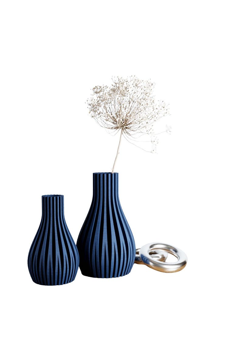 Willow Vase, Main, color, Navy Blue - 10"