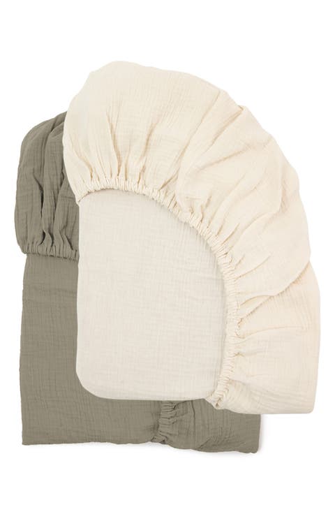 Assorted 2-Pack Muslin Crib Sheets (Baby)
