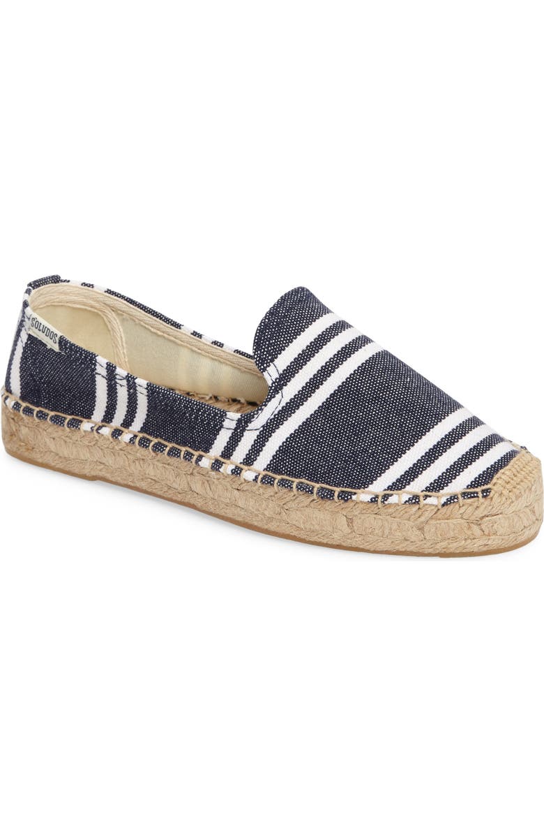 Soludos Striped Espadrille Slip-On, Main, color,