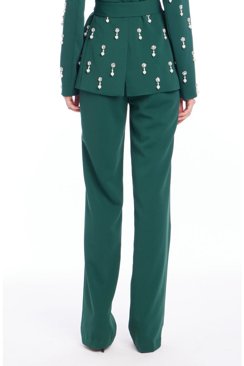 Crepe Straight Leg Pants, Alternate, color, PINE