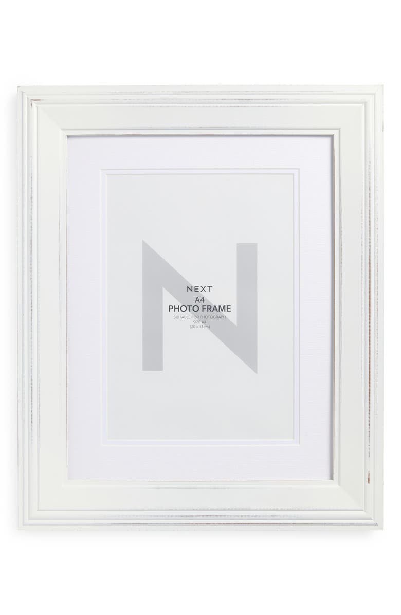 NEXT Wolton Picture Frame, Main, color, White