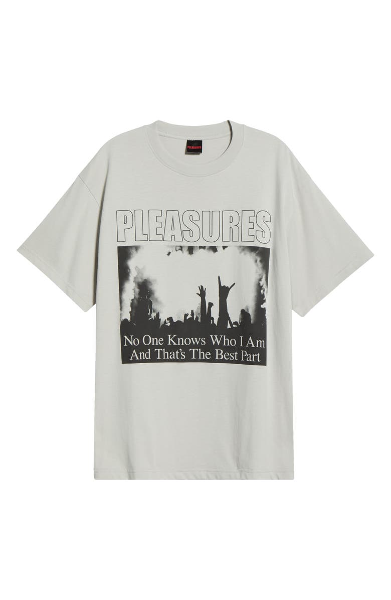 PLEASURES Incognito Cotton Graphic T-Shirt, Alternate, color, Silver